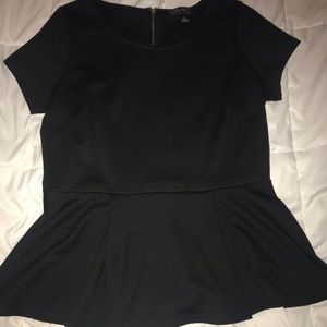 Forever 21+ Black Peplum Plus Size